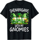 Shenanigans with My Gnomies Funny St. Patrick's Day T-Shirt - T-Shirt | Black
