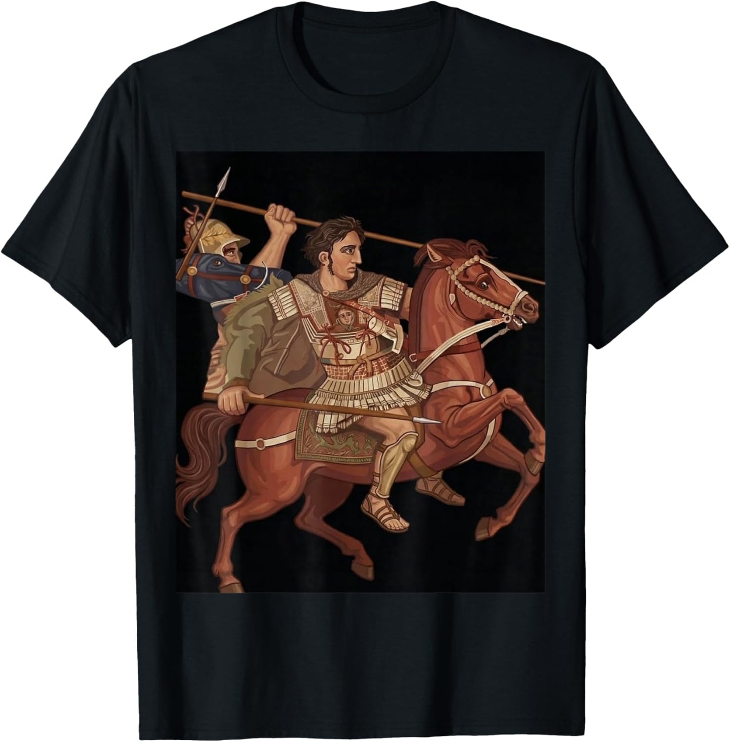 Alexander The Great, King of Macedon T-Shirt - T-Shirt | Black