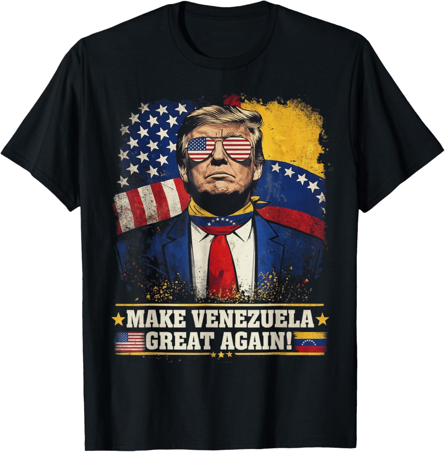 Trump Make Venezuela Great Again T-Shirt - T-Shirt | Black