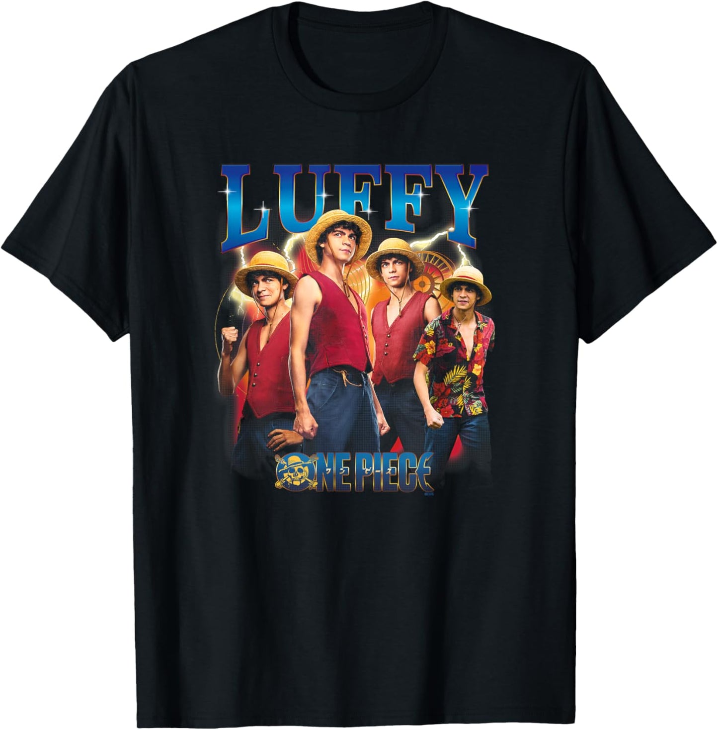 Netflix One Piece Luffy Heartthrob Officially Licensed T-Shirt - T-Shirt | Black