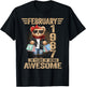 39 Year Old February 1987 Teddy Bear 39th Birthday Women T-Shirt - T-Shirt | Black