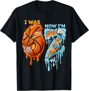 I was 6 Now I’m 7 Birthday Basketball Football Hockey Sports T-Shirt - T-Shirt | Black