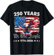 250 Years American 1776 2026 250th USA Birthday 4th of July T-Shirt - T-Shirt | Black