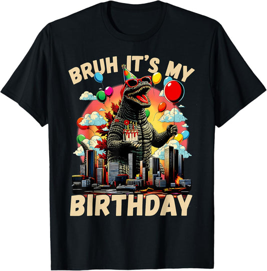 It's My Birthday Kaiju Birthday Party Japan Monster T-Shirt - T-Shirt | Black