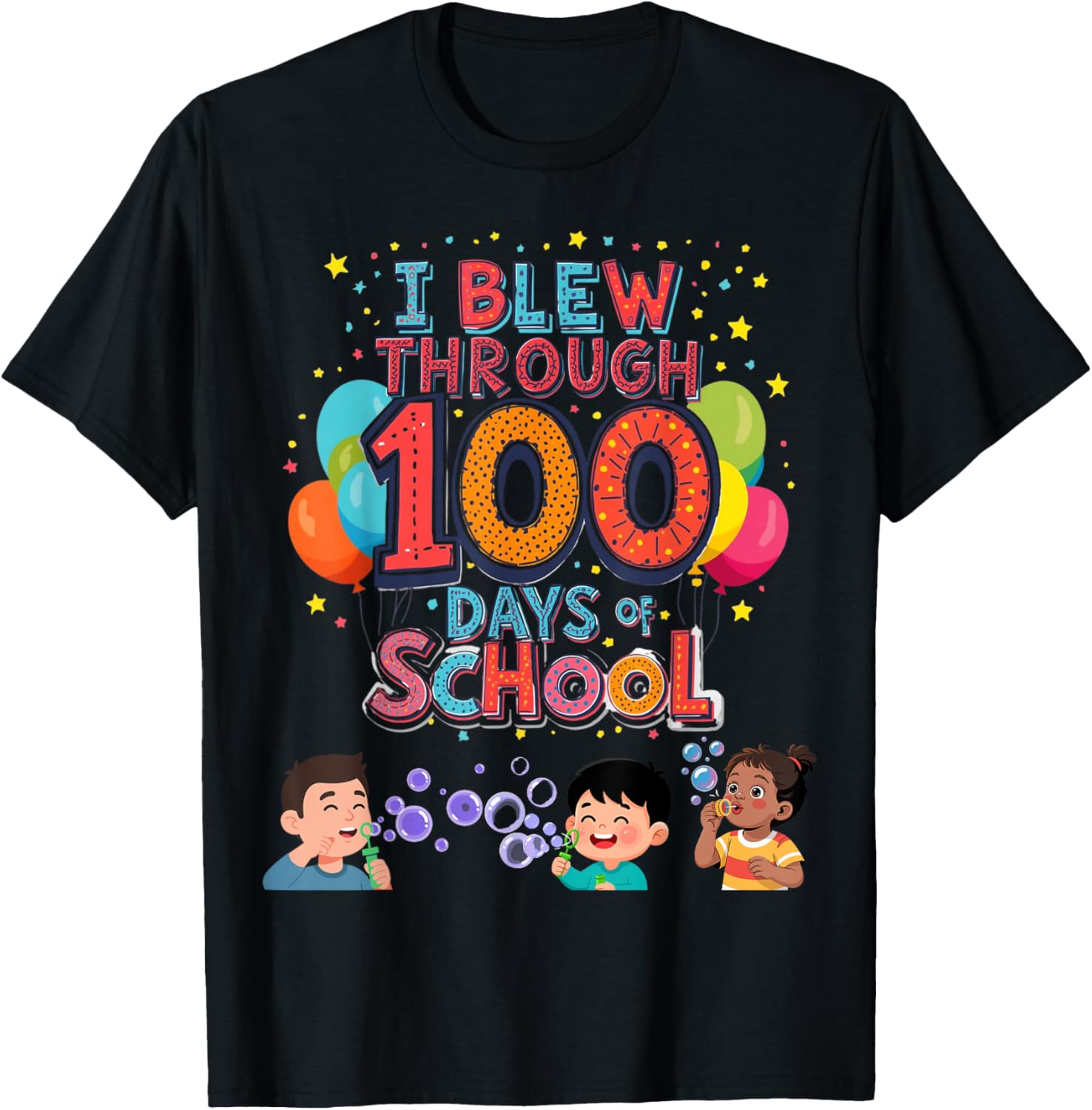 100th Day of School - Kids T-Shirt - T-Shirt | Black