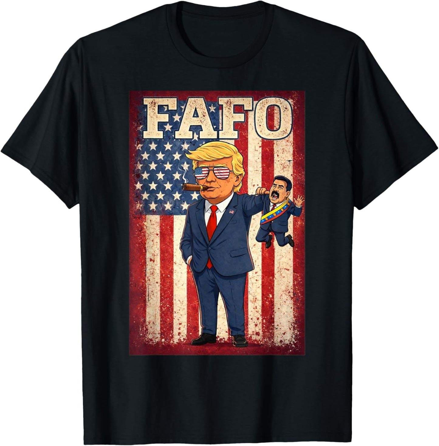 Funny Fafo Trump Fafo American USA Women T-Shirt - T-Shirt | Black