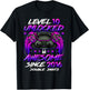 Official Double Digits Level 10 Unlocked 10th Birthday Boy T-Shirt - T-Shirt | Black