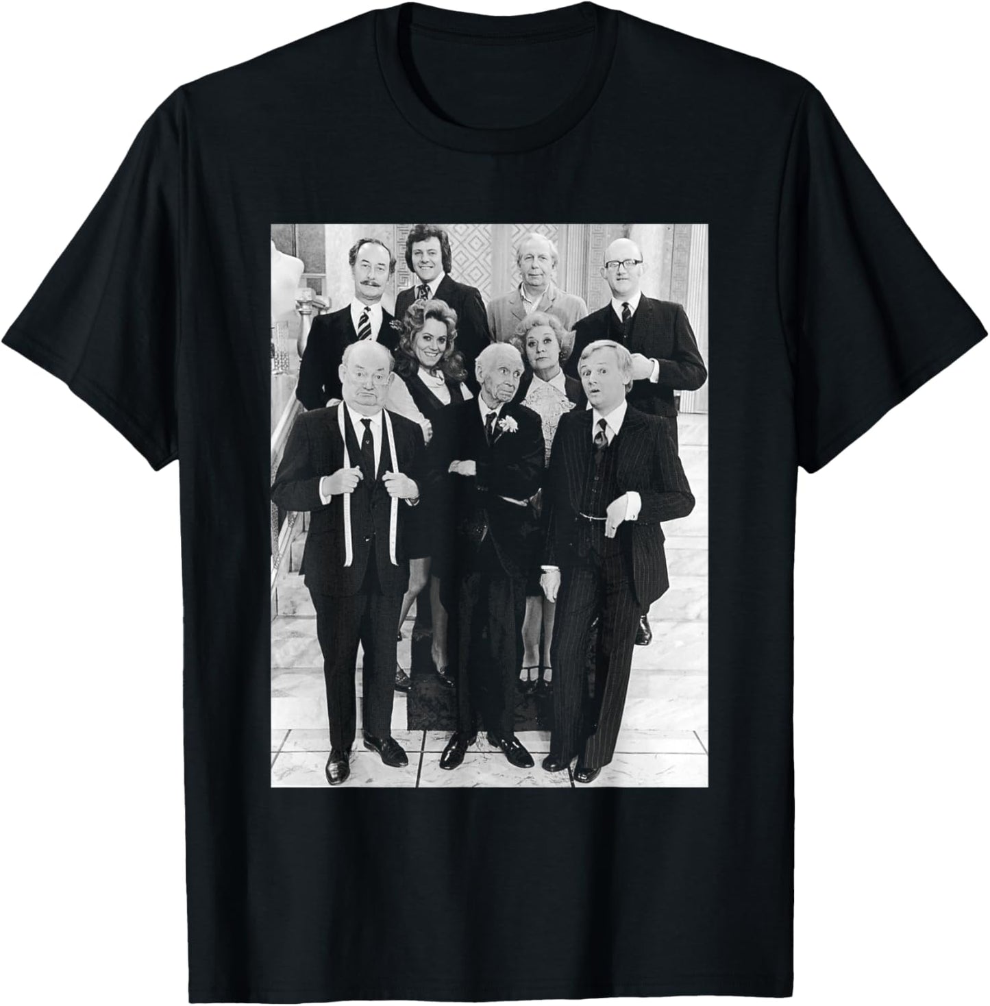 are You Being Served Cast Comedy Show 1976 T-Shirt - T-Shirt | Black