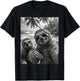 Cool Sloth Selfie At The Beach, Cute Sloths T-Shirt - T-Shirt | Black