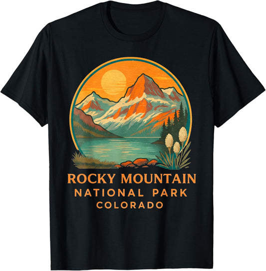 Rocky Mountain National Park Adventure Outdoor National Park T-Shirt - T-Shirt | Black