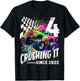 Birthday Monster Truck 4 Year Old Boys 4th Party Born 2022 T-Shirt - T-Shirt | Black