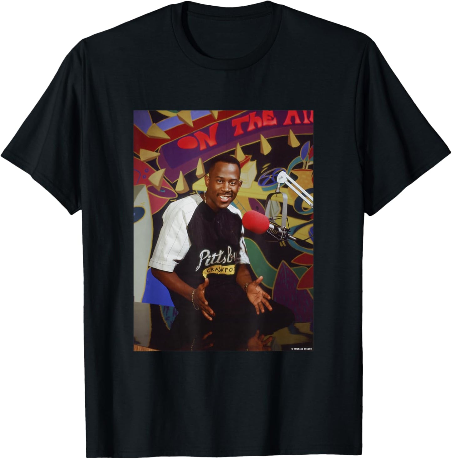 Martin Lawrence The Martin Show Actor by Michael Grecco T-Shirt - T-Shirt | Black