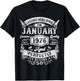 Legends Since January 1976 Vintage Retro 50th Birthday Men T-Shirt - T-Shirt | Black