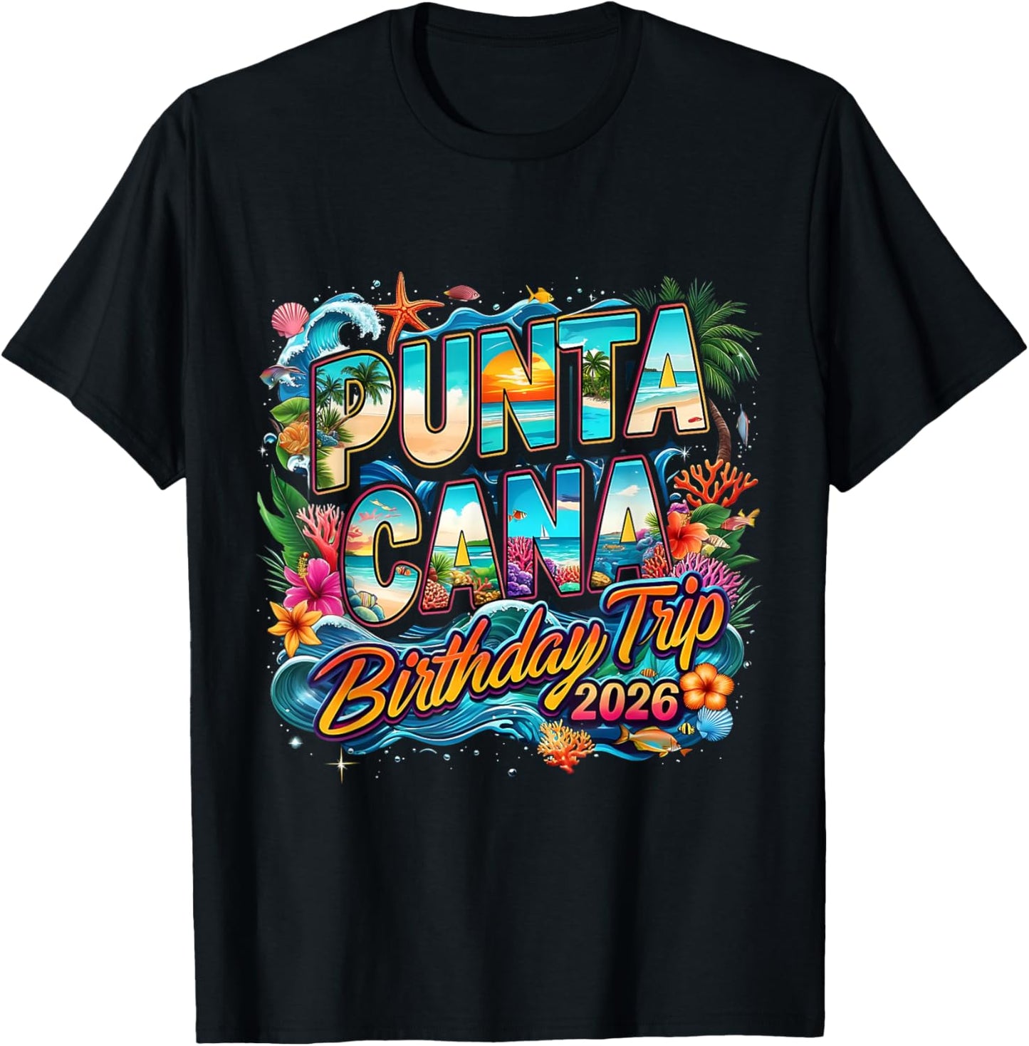 Punta Cana Birthday Trip 2026 Making Memories T-Shirt - T-Shirt | Black