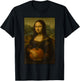 Mona Lisa Pumpkin Patch Funny Fall Art Parody Vintage T-Shirt - T-Shirt | Black