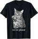 No Ice Please Funny Cat Meme Men Women T-Shirt - T-Shirt | Black