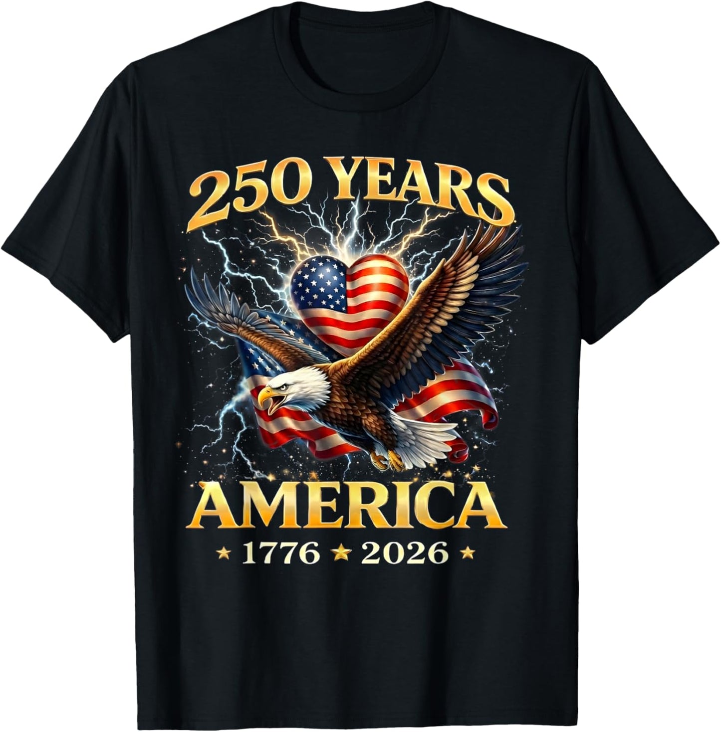 250 Years America 1776 2026 Gifts Women T-Shirt - T-Shirt | Black