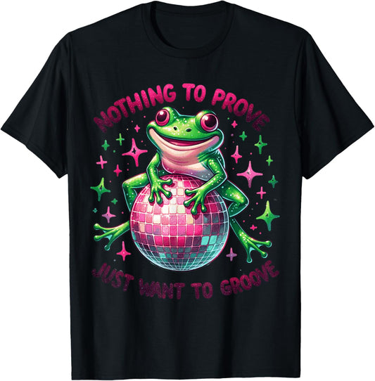 Dancing Frog Groovy Disco T-Shirt - T-Shirt | Black