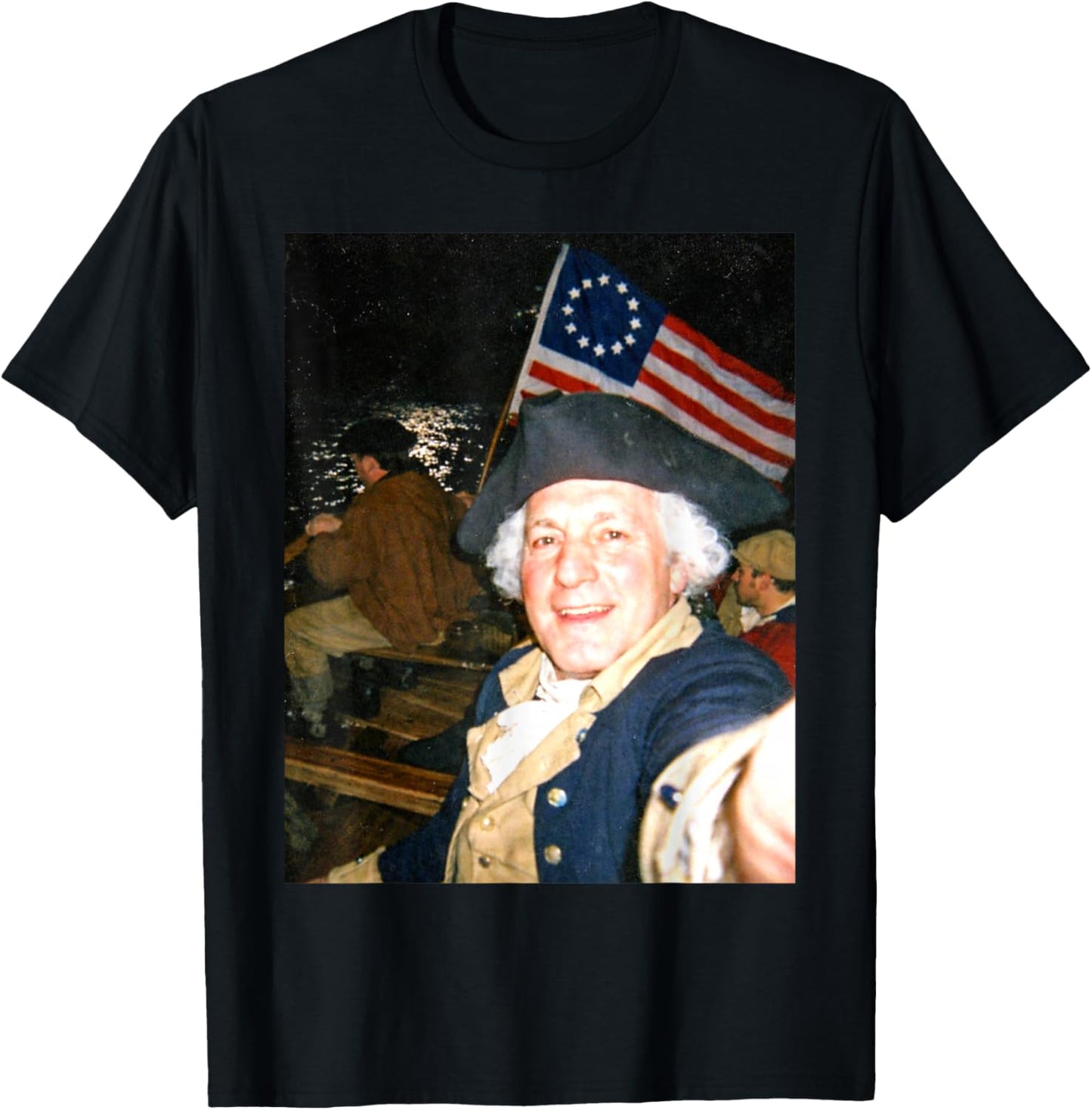 George Washington Crossing The Delaware T-Shirt - T-Shirt | Black
