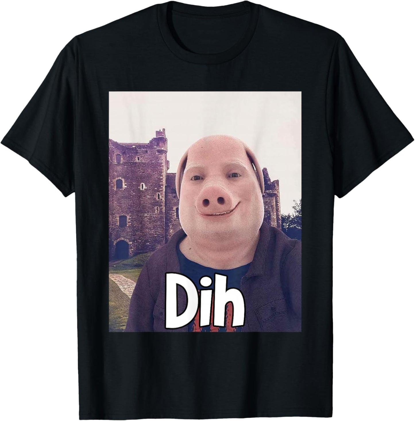 John Pork Dih Funny Gen Z Brainrot Trending Meme T-Shirt - T-Shirt | Black