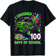 I Crushed 100 Days of School Monster Truck Boys 100th Day T-Shirt - T-Shirt | Black