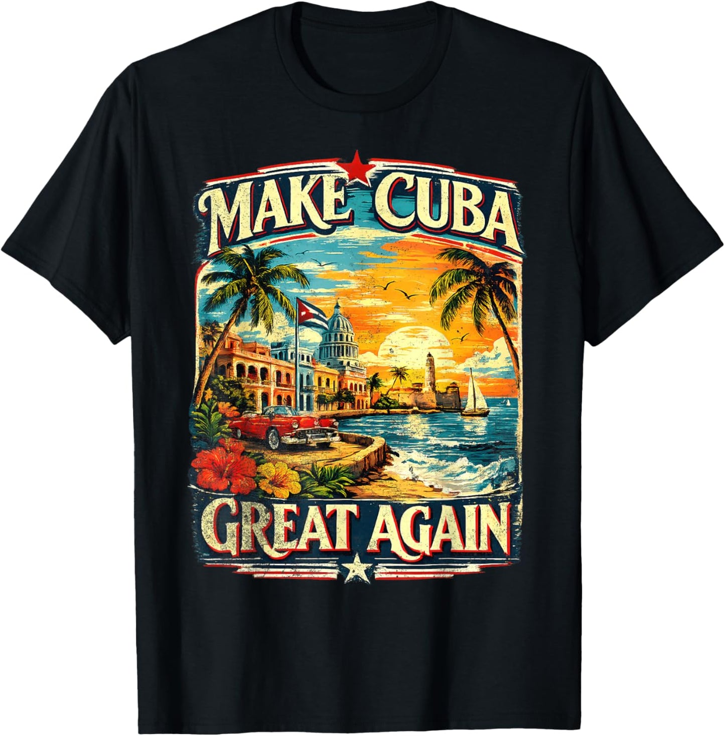 Make Cuba Great Again T-Shirt - T-Shirt | Black