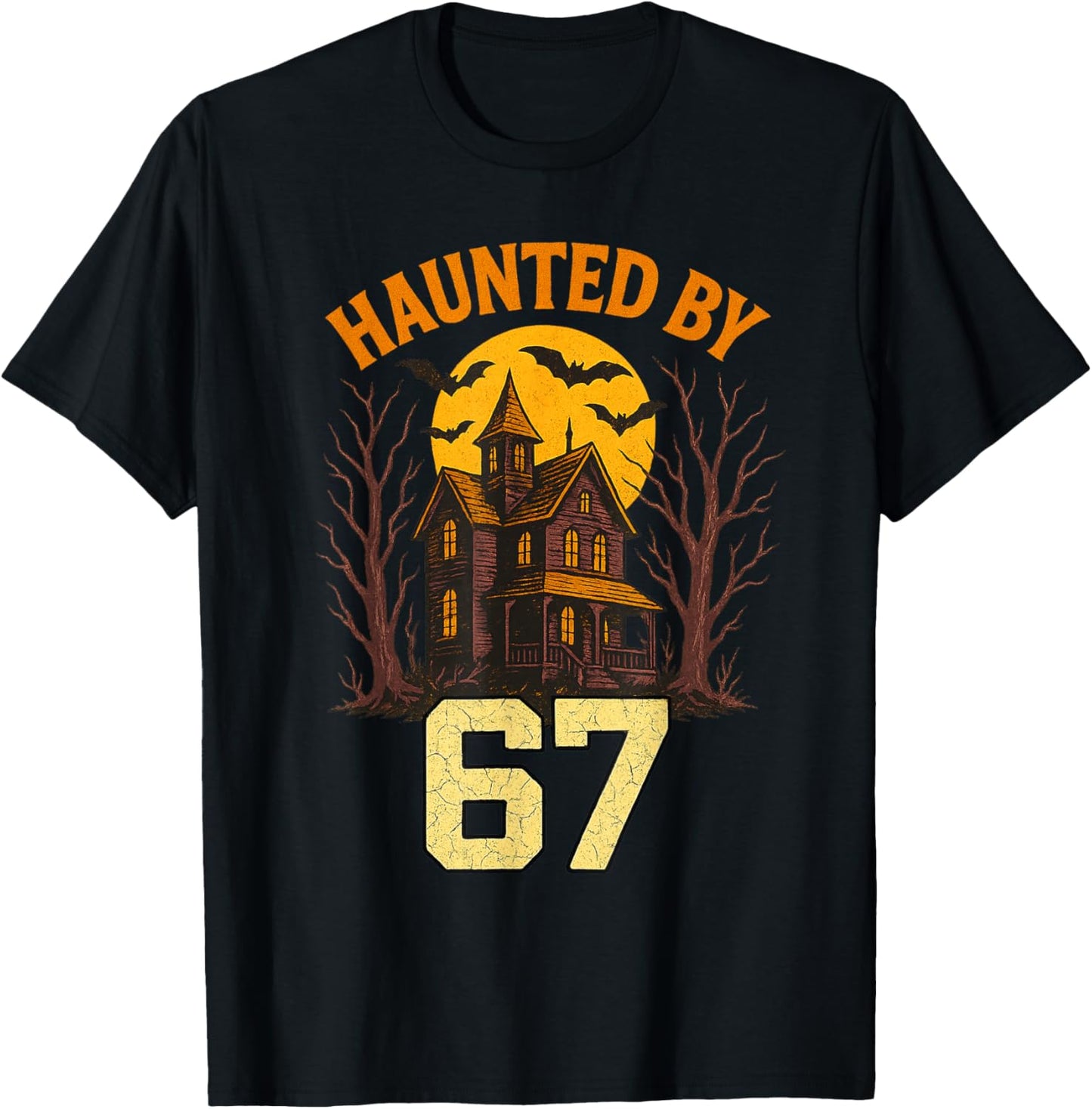 67 Meme Trendy Halloween Funny Six Seven Gen Alpha Teen Boys T-Shirt - T-Shirt | Black