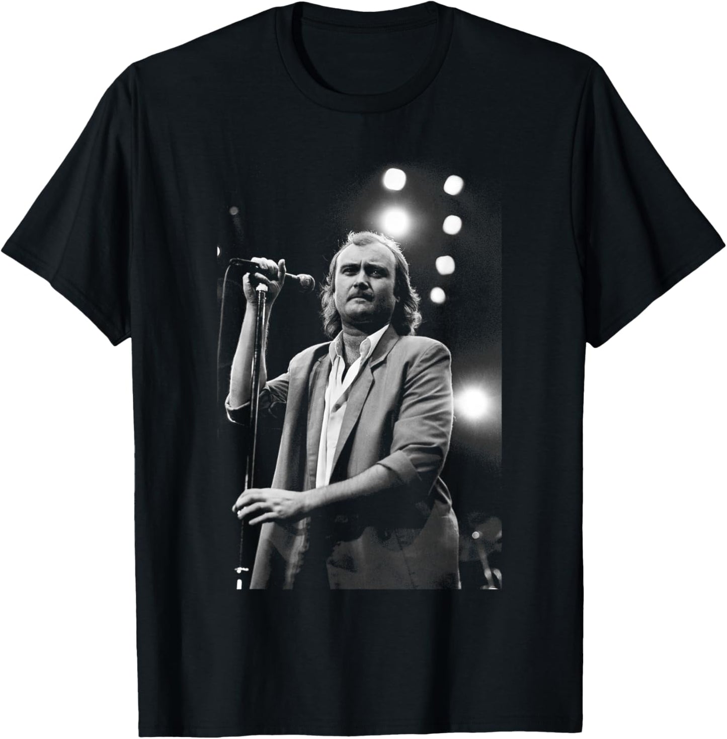 Phil Collins Genesis Live Atlanta USA Invisible Touch Tour T-Shirt - T-Shirt | Black