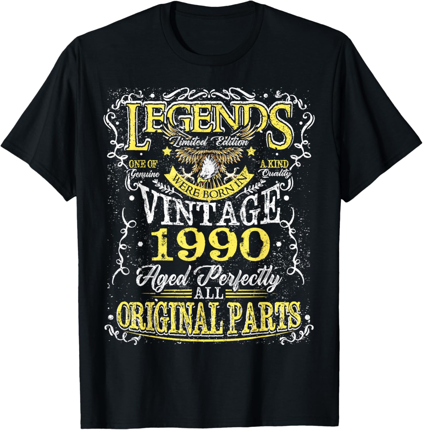 36th Birthday Gift Legend Born in 1990 36 for Years Old T-Shirt - T-Shirt | Black