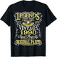 36th Birthday Gift Legend Born in 1990 36 for Years Old T-Shirt - T-Shirt | Black