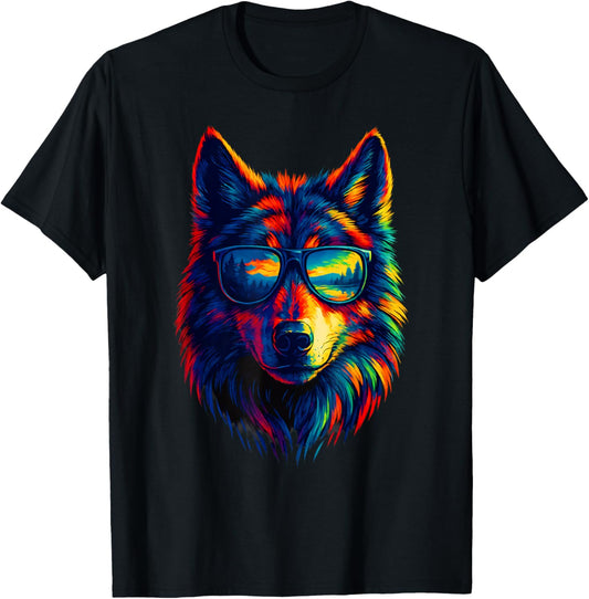 Wolf Nature T-Shirt - T-Shirt | Black