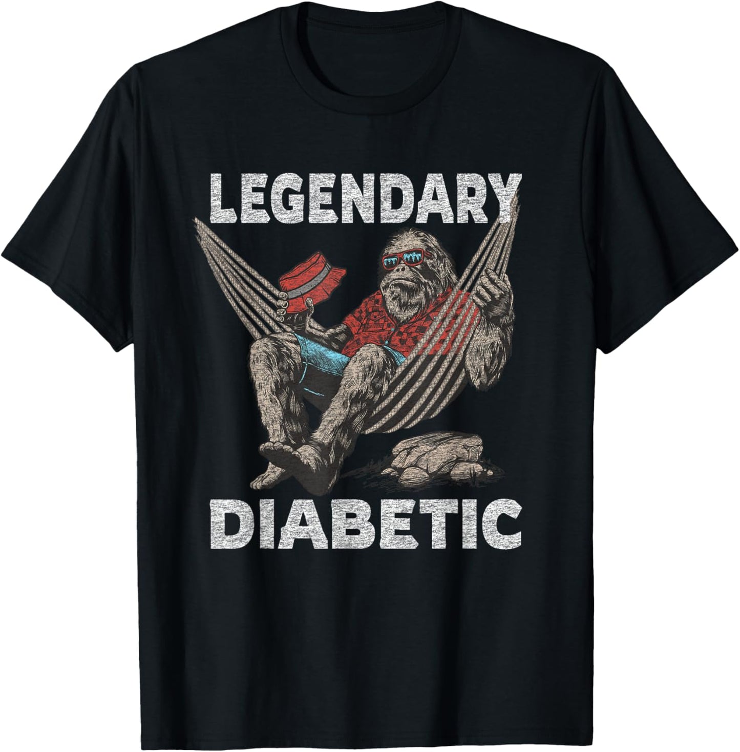 Diabetes Diabetic Funny Legendary Saying T-Shirt - T-Shirt | Black