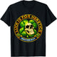 Luck is for Heretics Shamrock Skull Proverbs 16 33 T-Shirt - T-Shirt | Black