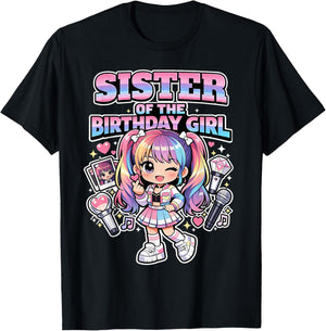 Sister of Birthday Girl Korean Popular Music K-pop Lovers T-Shirt - T-Shirt | Black