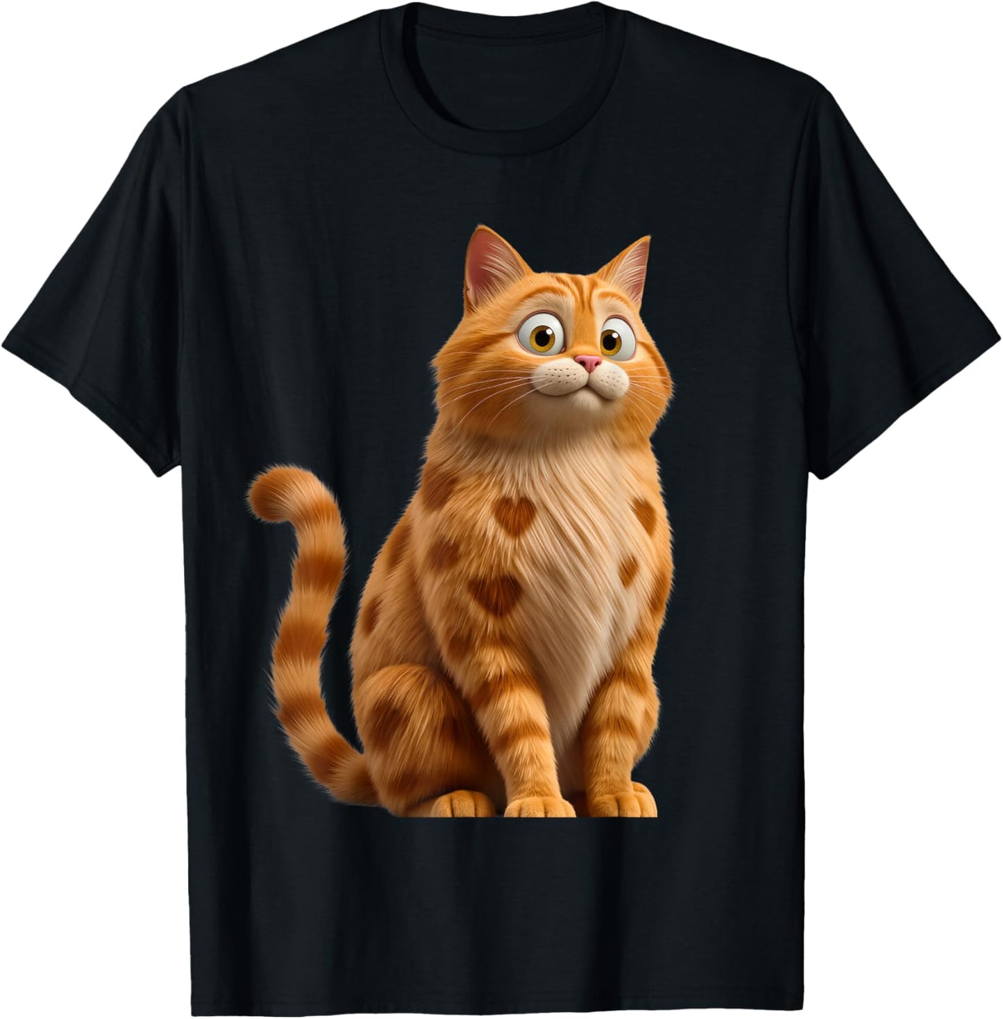 Valentines Day Cat Love Heart Cute V-Day Men Women Girl Boys T-Shirt - T-Shirt | Black