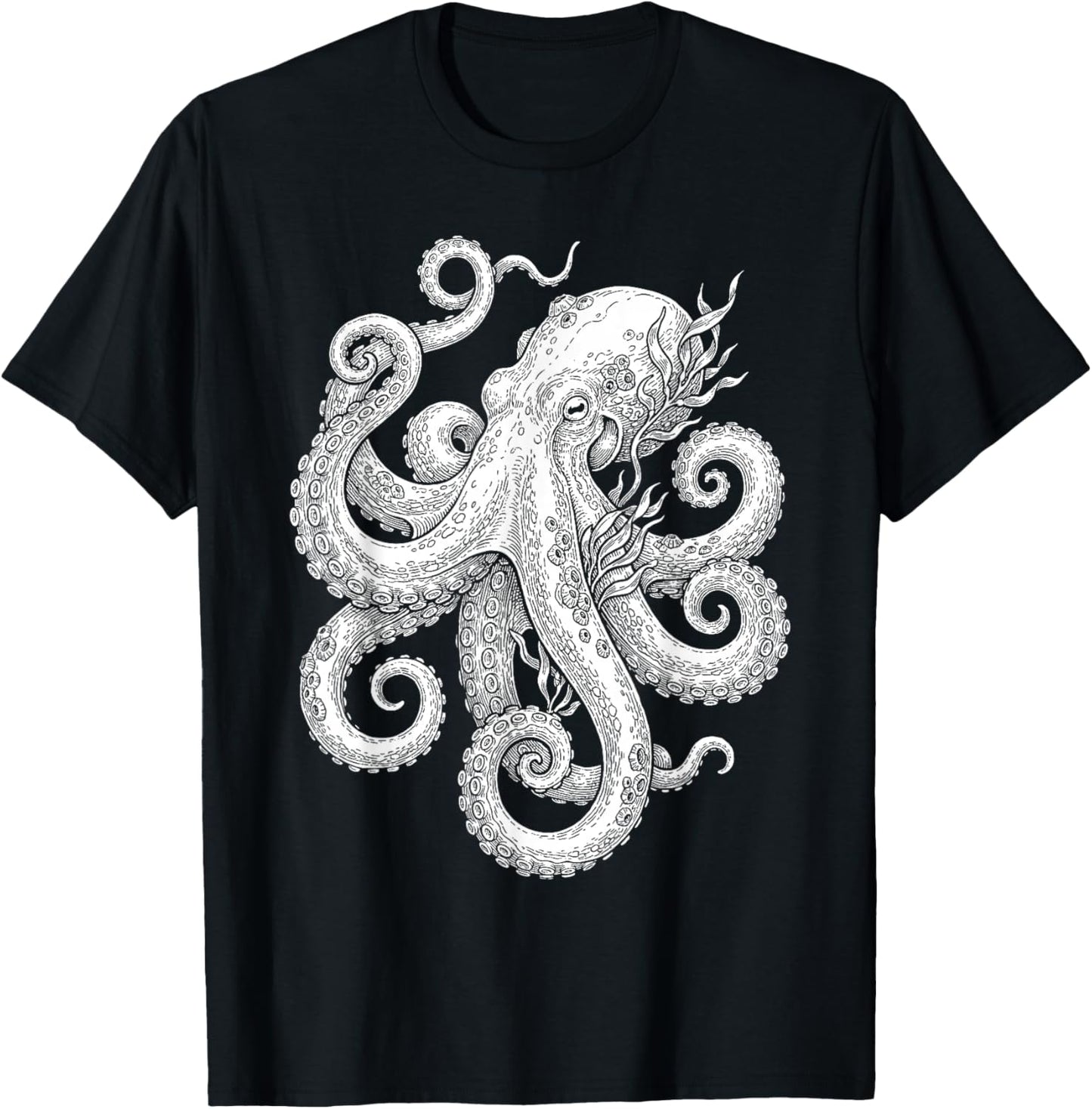 Octopus Cephalopod Nautical Creature T-Shirt - T-Shirt | Black