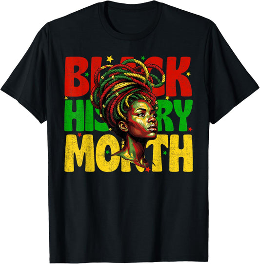 I Am Black History Girls History Month Juneteenth T-Shirt - T-Shirt | Black