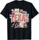 She's from Texas I Can Tell, Floral Texas Map T-Shirt - T-Shirt | Black