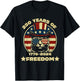 250 Years of Freedom Patriotic Cat 4th of July 1776-2026 T-Shirt - T-Shirt | Black