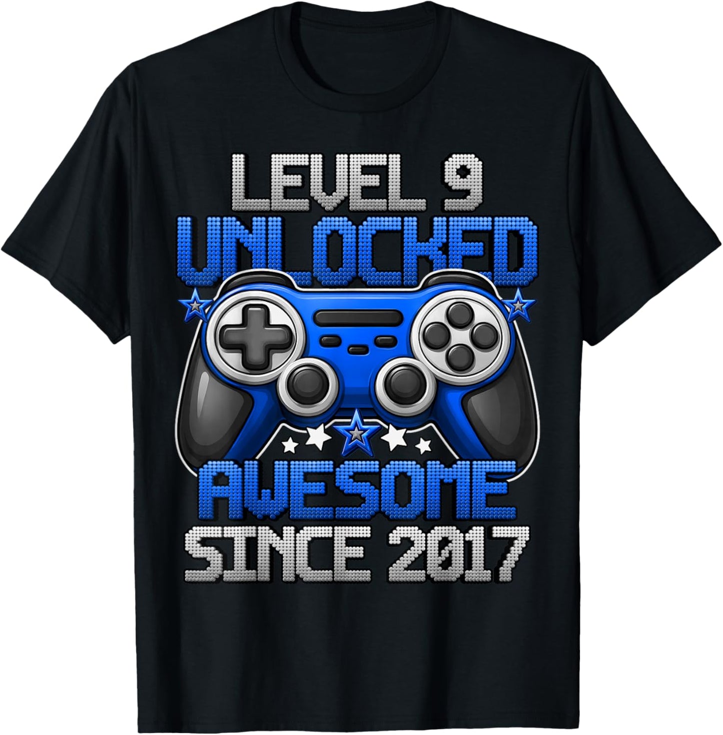 Level 9 Unlocked 9 Year Old Gifts for Boys 9th Birthday Boy T-Shirt - T-Shirt | Black