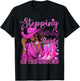 Stepping Into My Birthday with Boots On Ground Black Cowgirl T-Shirt - T-Shirt | Black