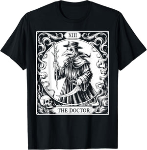 Tarot Card Plague Doctor T-Shirt - T-Shirt | Black