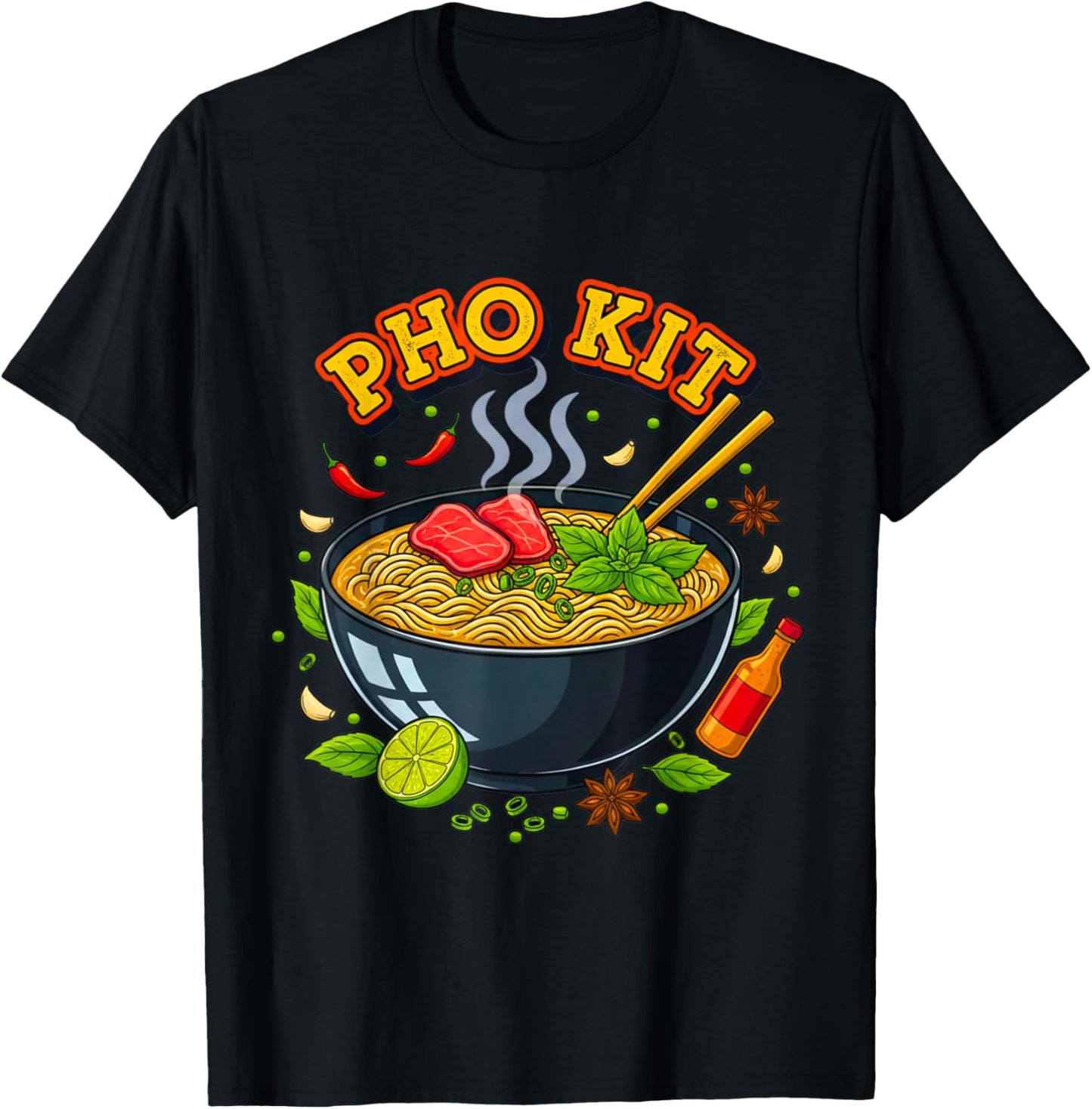 Pho Kit Mariners Official Men Boy Girl T-Shirt - T-Shirt | Black