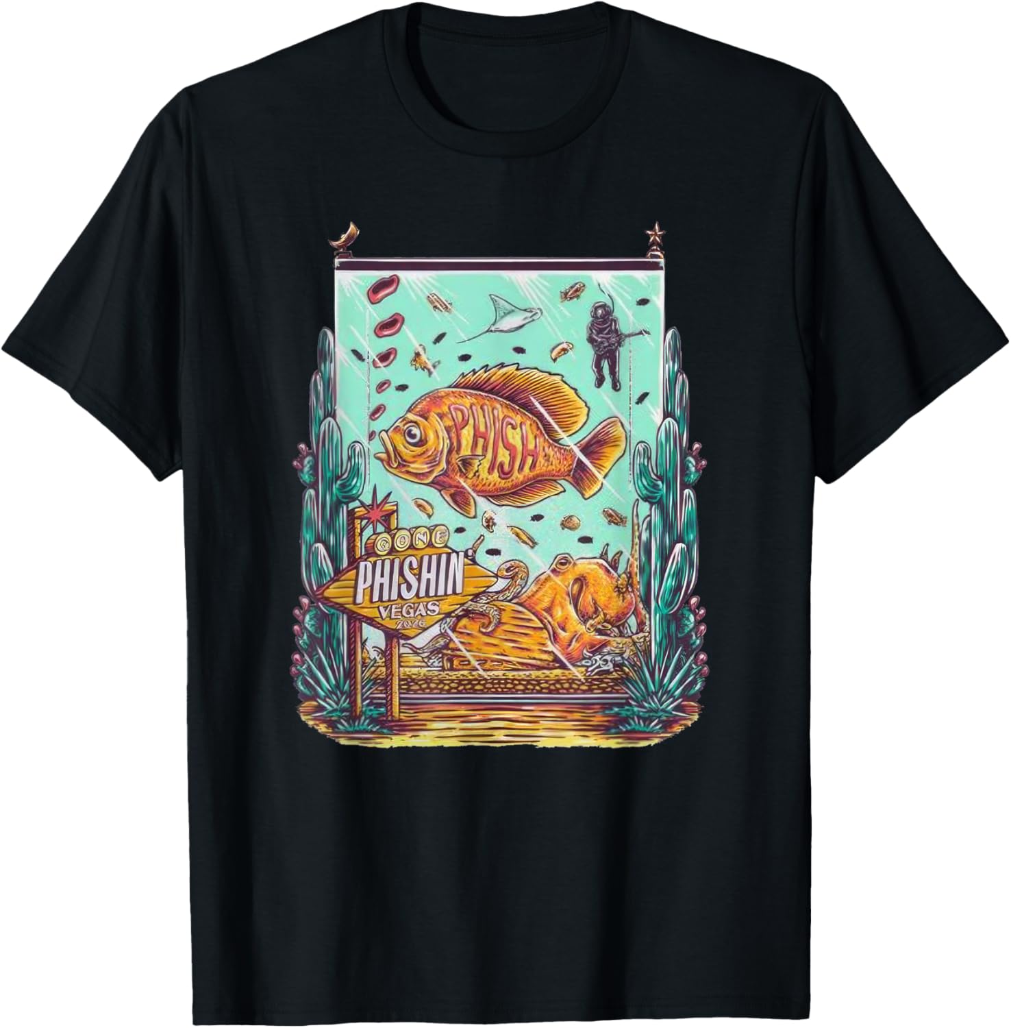 Phish 9 Nights At Sphere Lasvegas 2026 T-Shirt - T-Shirt | Black