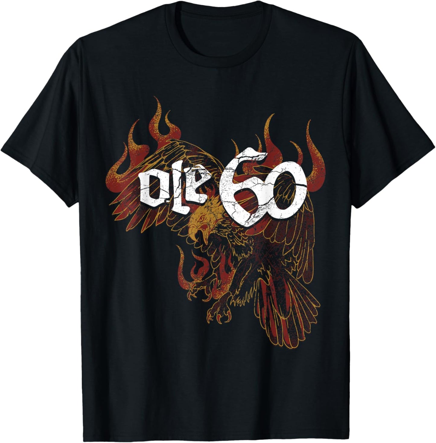Ole 60 Eagle Graphic T-Shirt - T-Shirt | Black