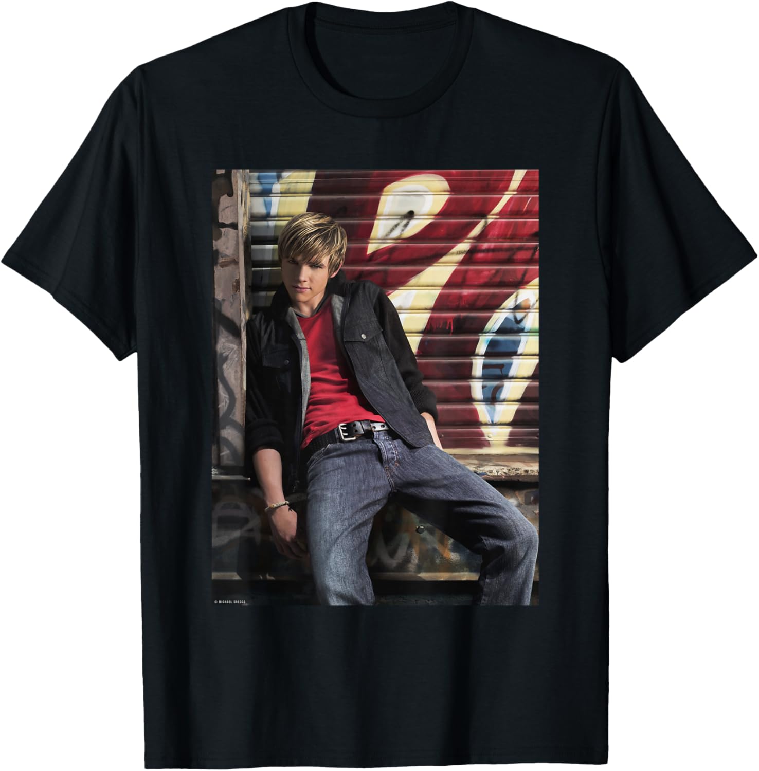 Songwriter Jesse McCartney Beautiful Soul Michael Grecco T-Shirt - T-Shirt | Black