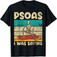 Psoas I was Saying Funny Yoga Skeleton Pose Outfit for T-Shirt - T-Shirt | Black