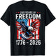 Eagle and Flag 250 Years 1776-2026 250th Birthday T-Shirt - T-Shirt | Black