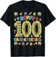 Happy 100th Day of School Bus Driver 100 Days of School Kids T-Shirt - T-Shirt | Black