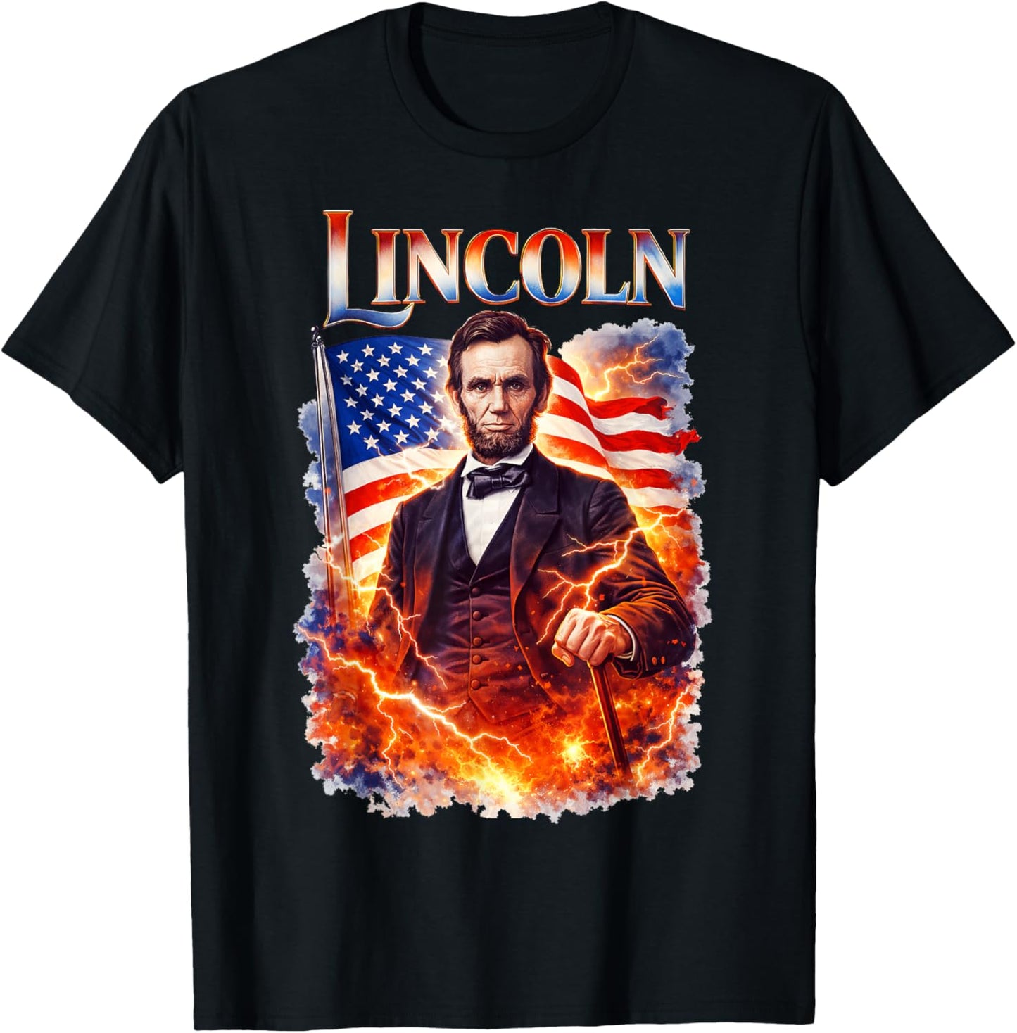 Abraham Lincoln T-Shirt - T-Shirt | Black
